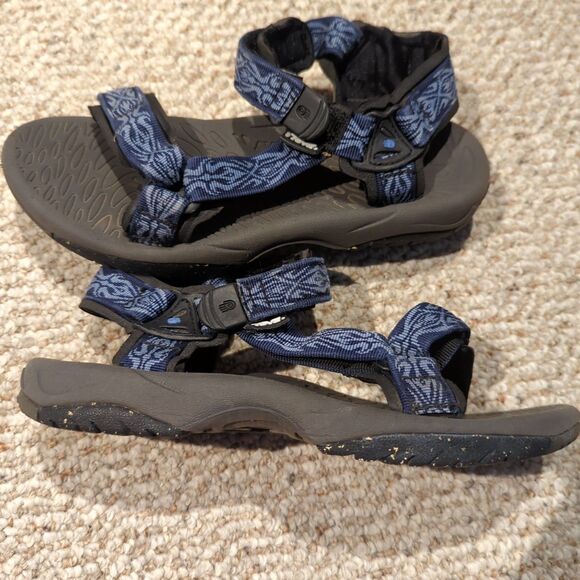 Teva Universal Sandals Womens 6 Blue Geometric Hiking Outdoor Beach - Picture 5 of 7